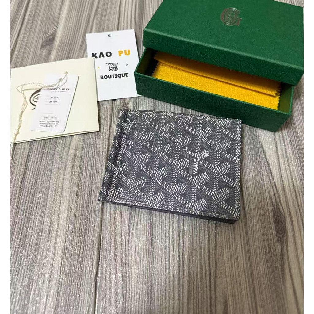 Goyard 灰色經典對折錢夾皮夾