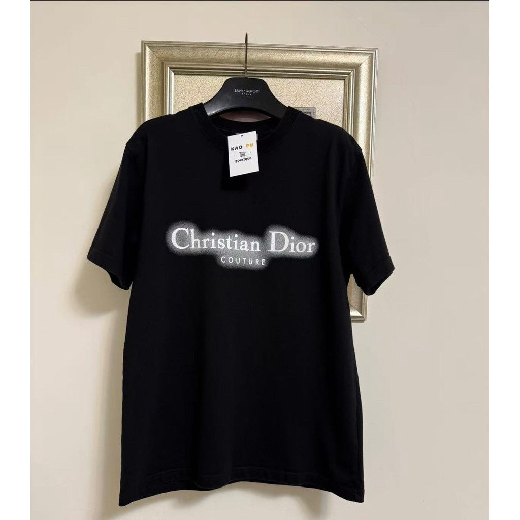 Dior 黑色Couture 夜光Logo Tee