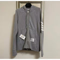 Thom Browne 灰色棉圈4BAR棉圈連帽外套