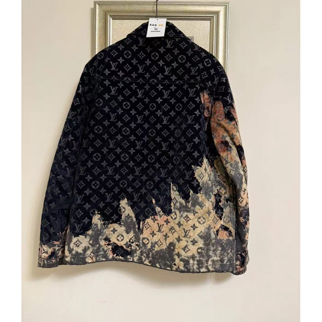 Louis Vuitton 漸層滿版老花棉服外套