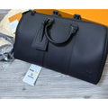 Louis Vuitton Aerogram Logo皮革老花Keepall35（M15249）（請先確認商品描述謝謝）