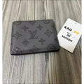 Louis Vuitton 灰色皮革滿版老花對折皮夾M81383（請先確認商品描述謝謝）