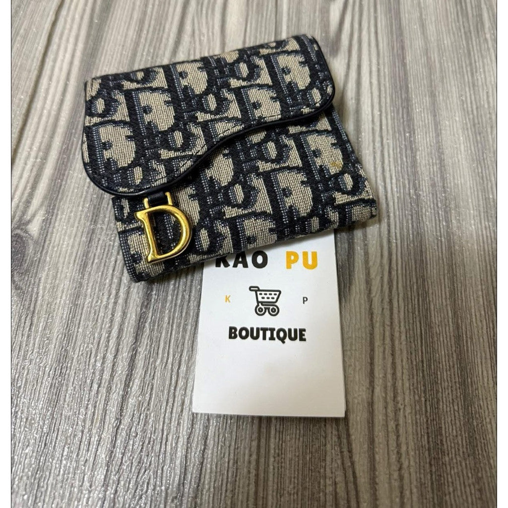 DIOR Oblique Saddle三折零錢皮夾（請先確認商品描述謝謝）