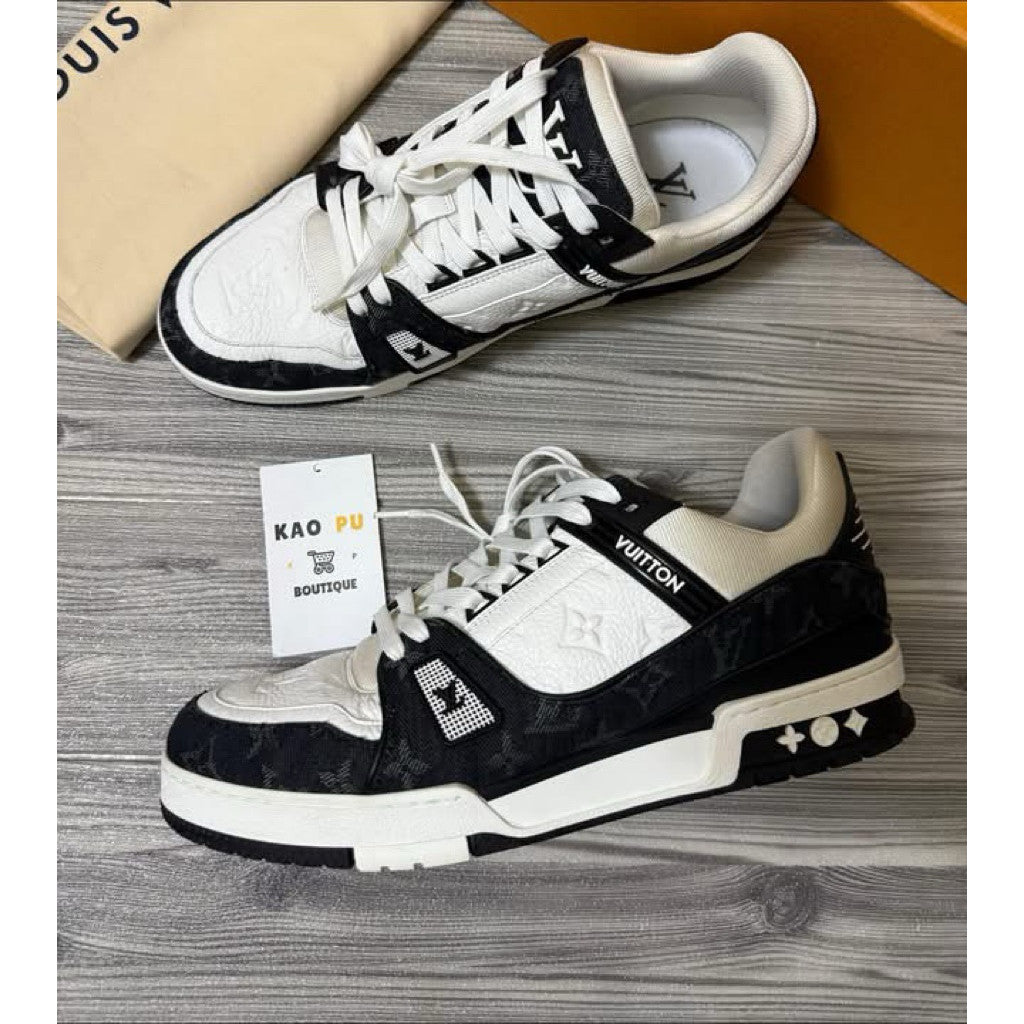 Louis Vuitton 黑色牛仔老花Trainer（請先確認商品描述謝謝）