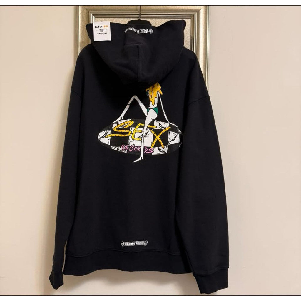 Chrome Hearts 黑色聯名Sex Record Matty Hoodie（請先確認商品描述謝謝）