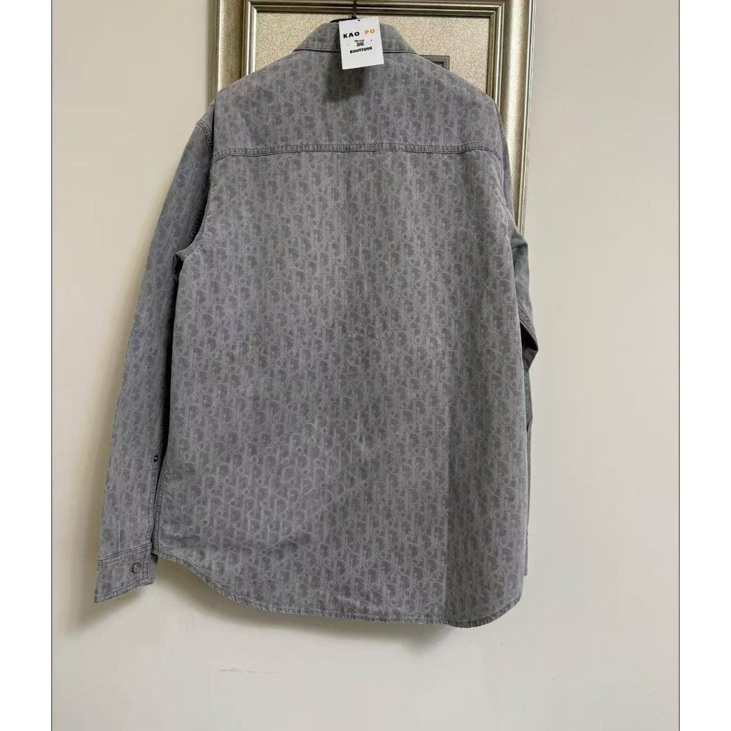 Dior 灰色Oblique牛仔襯衫外套（請先確認商品描述謝謝）