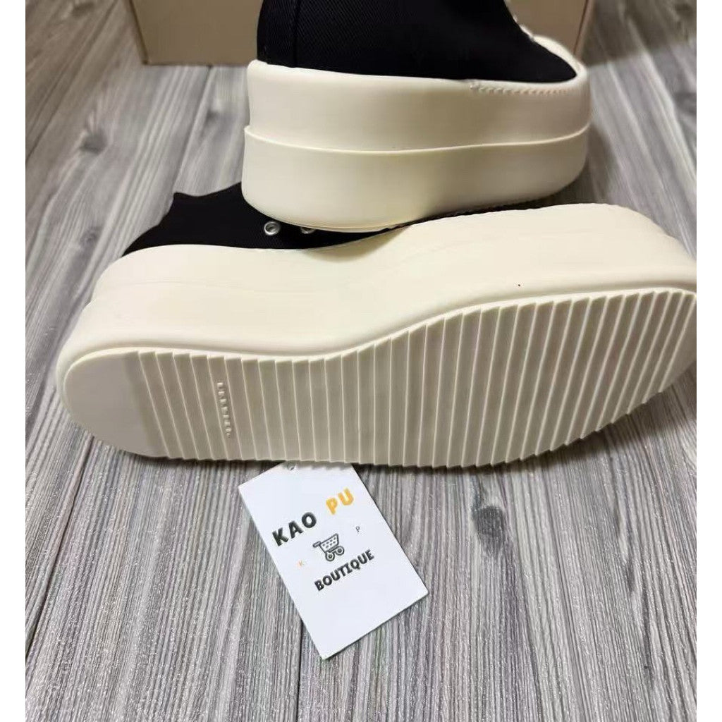 Rick Owens 副線Double Bump帆布厚底（請先確認商品描述謝謝）