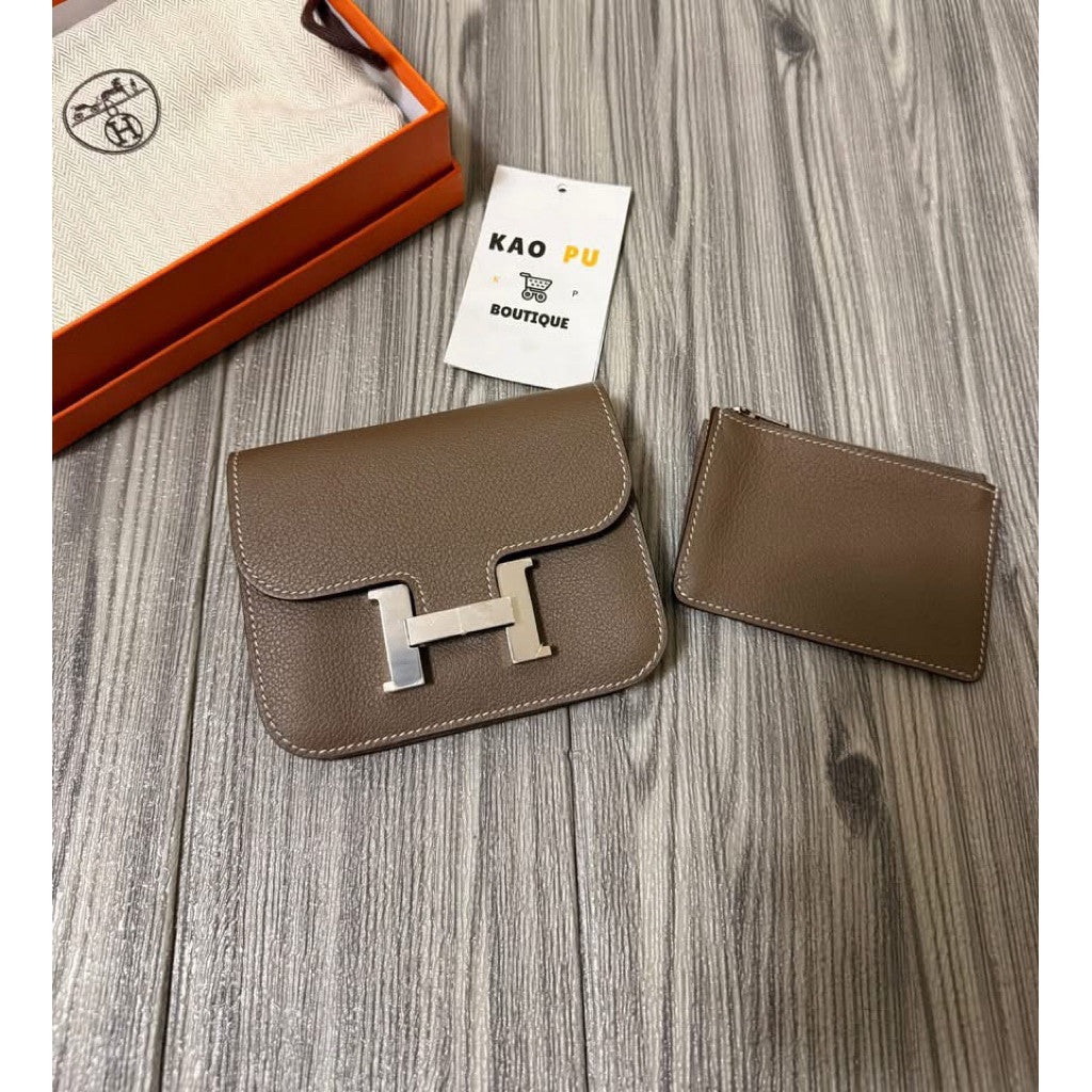Hermes Constance Slim大象灰銀扣 U刻（請先確認商品描述謝謝）