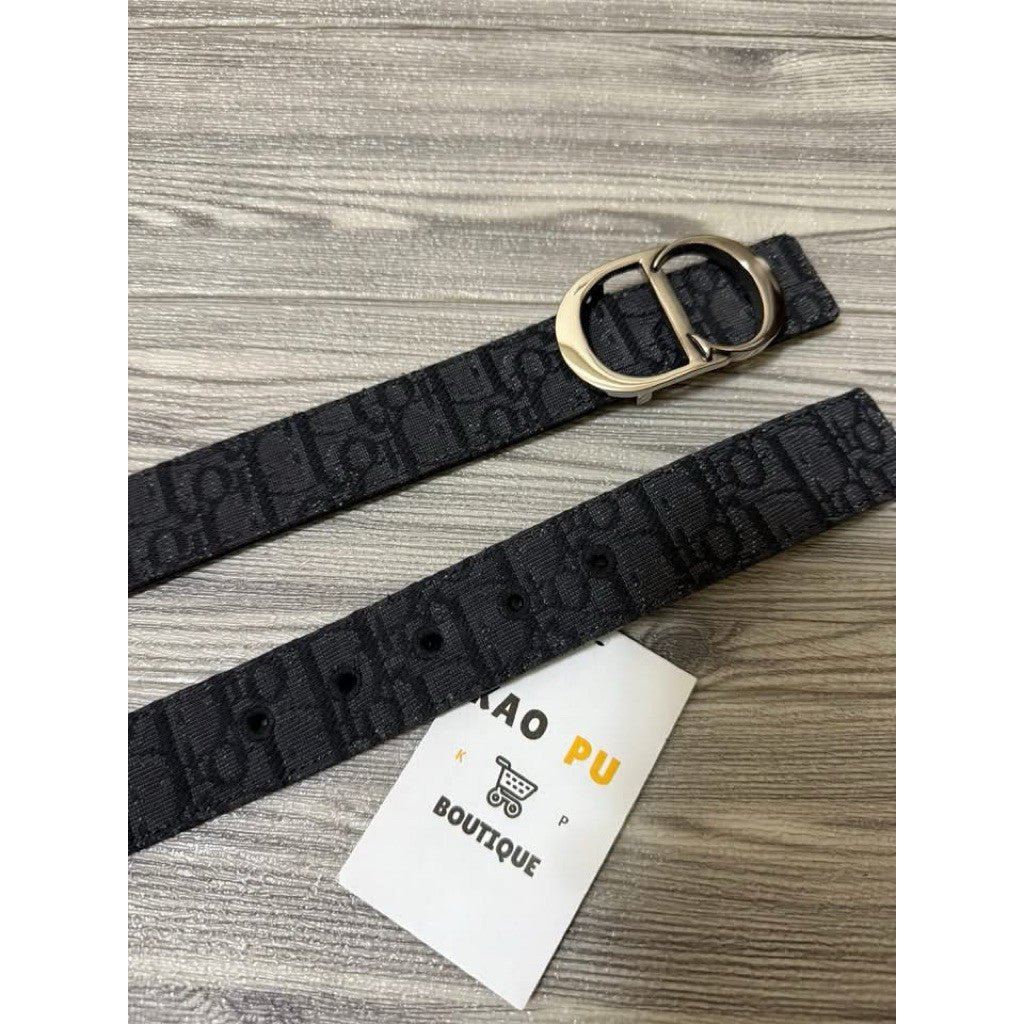 Dior Oblique經典銀扣皮帶（請先確認商品描述謝謝）
