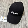 Celine黑色金扣刺繡Logo Dad Hat（請先確認商品描述謝謝）