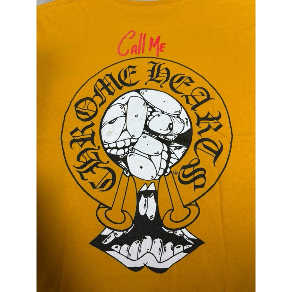 Chrome Hearts 黃色聯名Matty背後馬蹄Tee（請先確認商品描述謝謝）