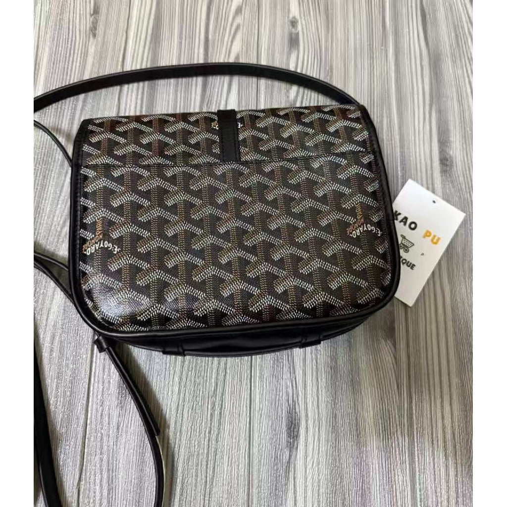 Goyard黑色Belvedere郵差單肩包PM（請先確認商品描述謝謝）