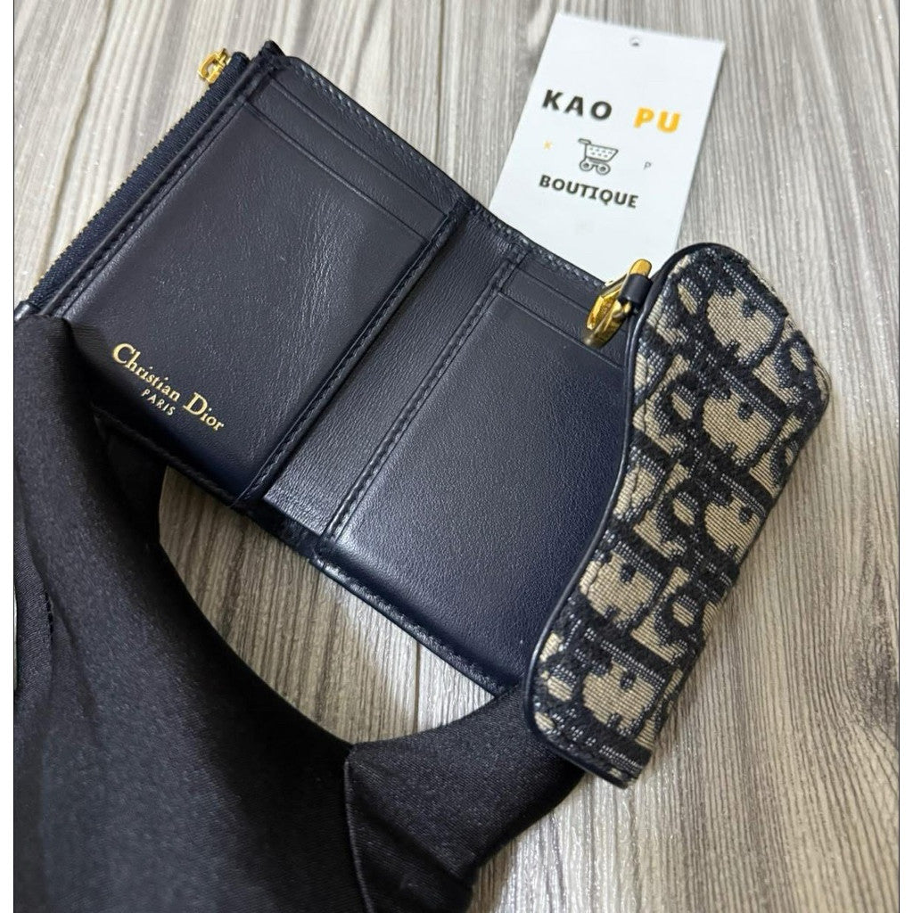 DIOR Oblique Saddle三折零錢皮夾（請先確認商品描述謝謝）