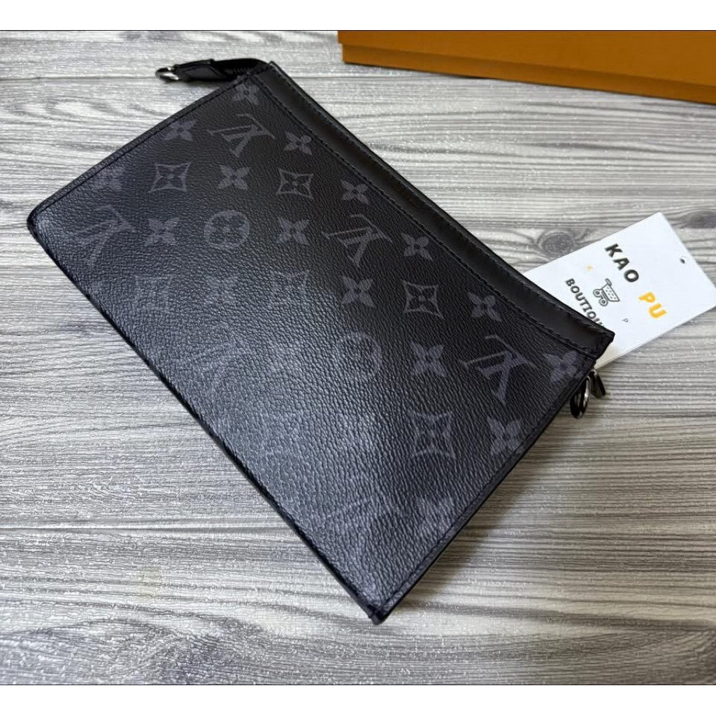 Louis Vuitton 黑老花Gaston二合一單肩包M81124（請先確認商品描述謝謝）