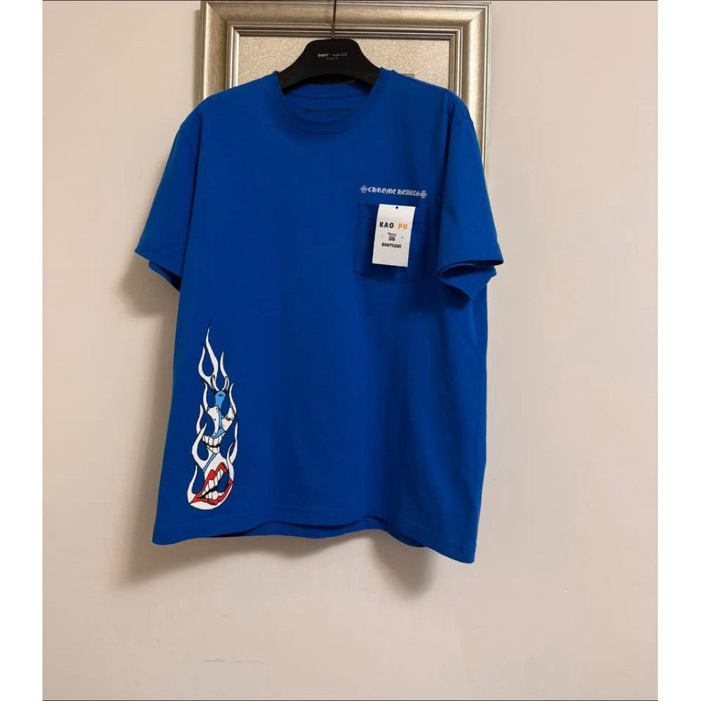 Chrome Hearts 寶藍Matty聯名塗鴉Logo Tee（請先確認商品描述謝謝）