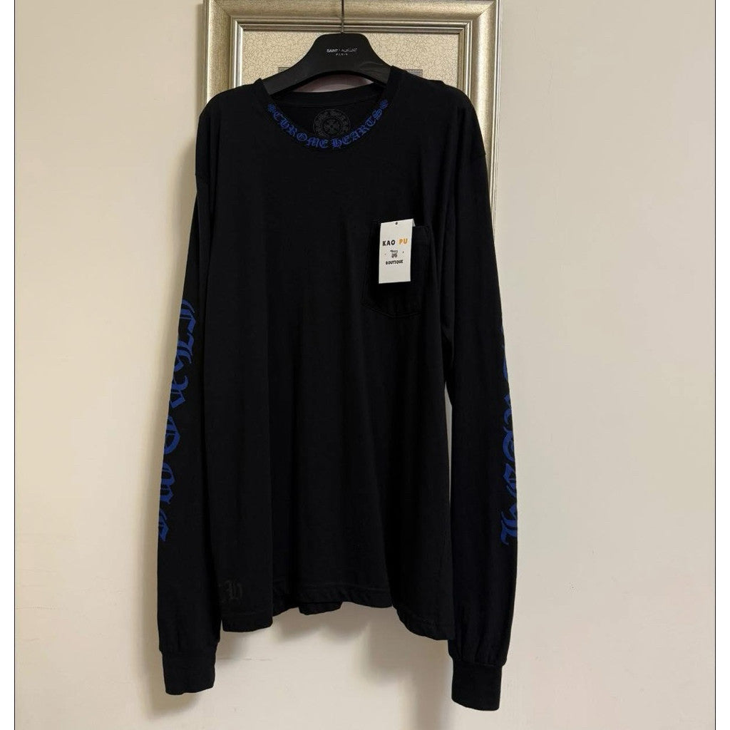 Chrome Hearts 黑色領口梵文長袖（請先確認商品描述謝謝）