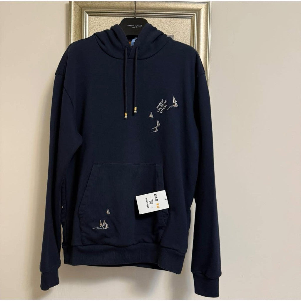 Louis Vuitton 刺繡帆船Regatta Logo Hoodie （請先確認商品描述謝謝）