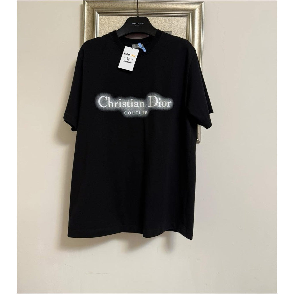 Dior 黑色Couture夜光Logo Tee （請先確認商品描述謝謝）