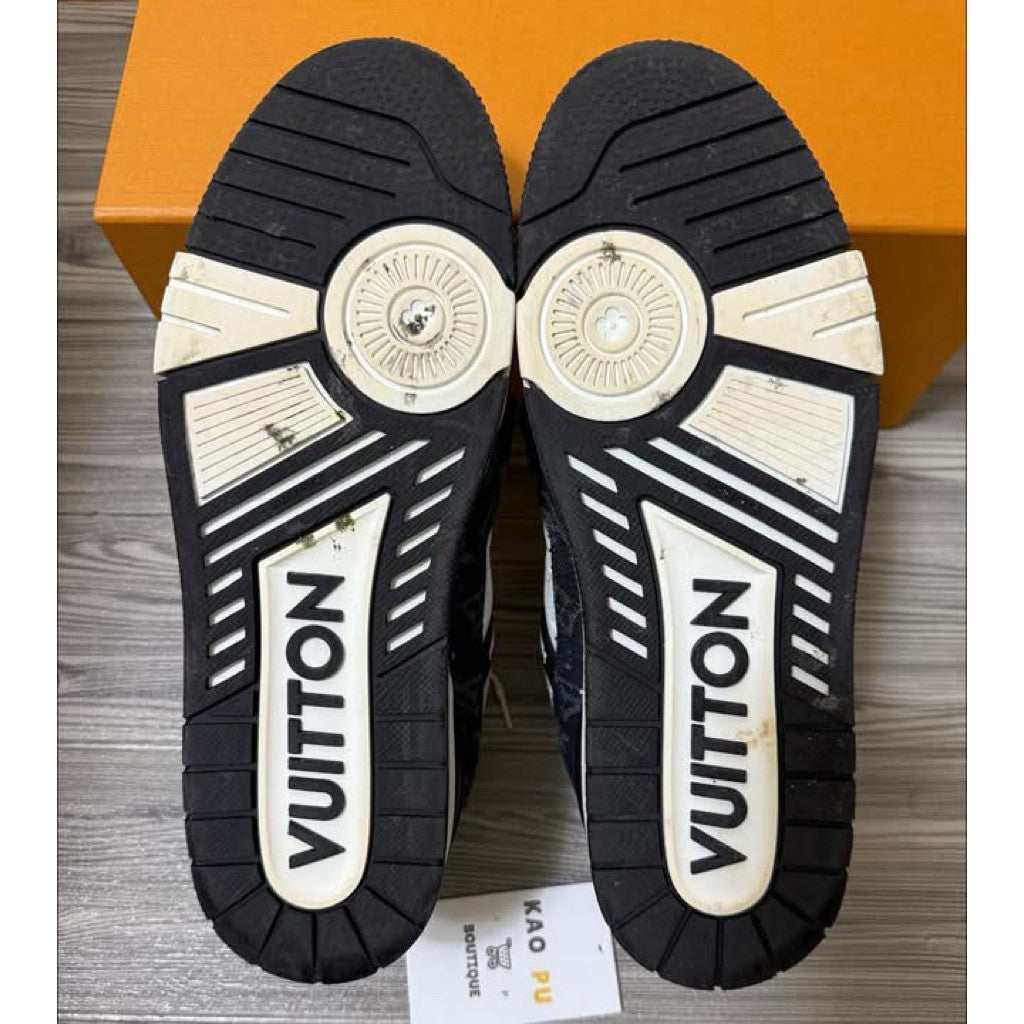 Louis Vuitton 黑色牛仔老花Trainer（請先確認商品描述謝謝）