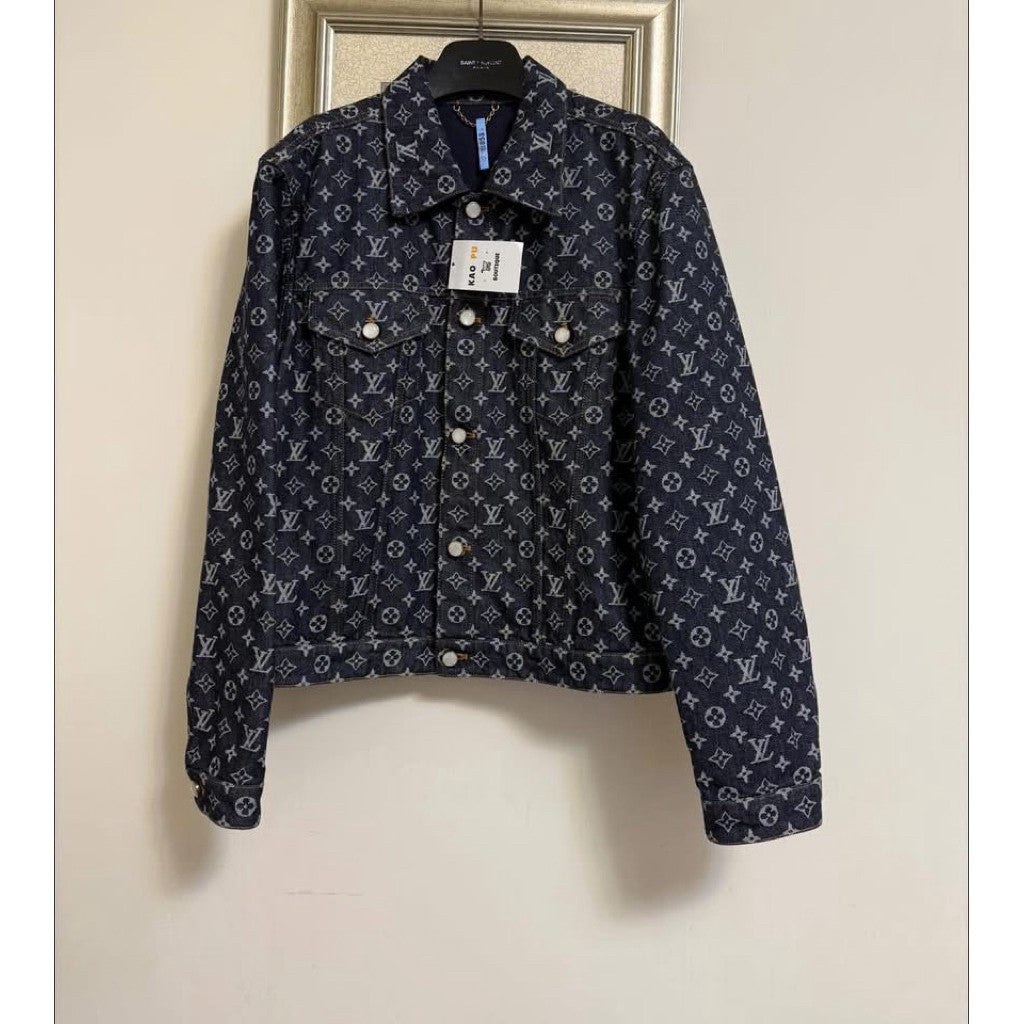 Louis Vuitton 珍珠滿版老花牛仔外套（請先確認商品描述謝謝）