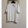 Prada 白色領口鐵牌Logo Tee（請先確認商品描述謝謝）