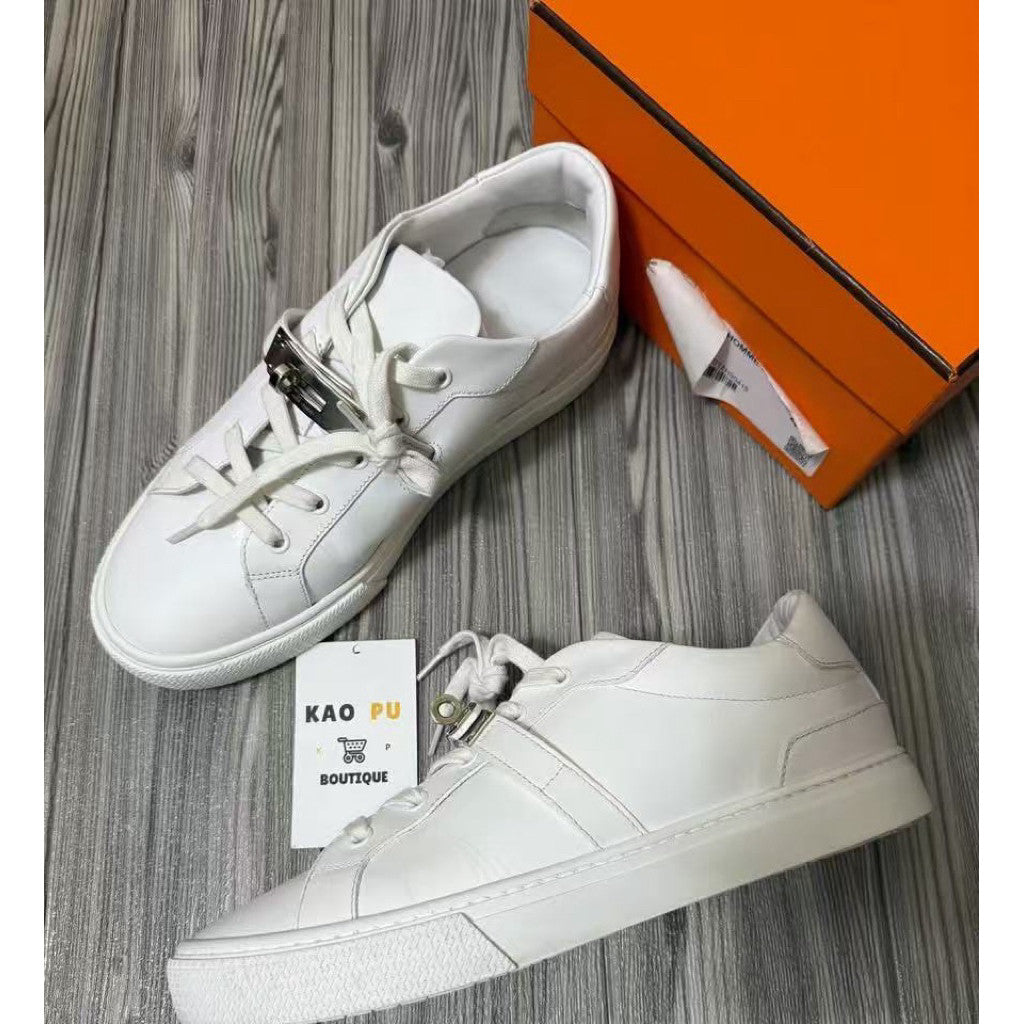 Hermes Kelly銀扣小白鞋（請先確認商品描述謝謝）