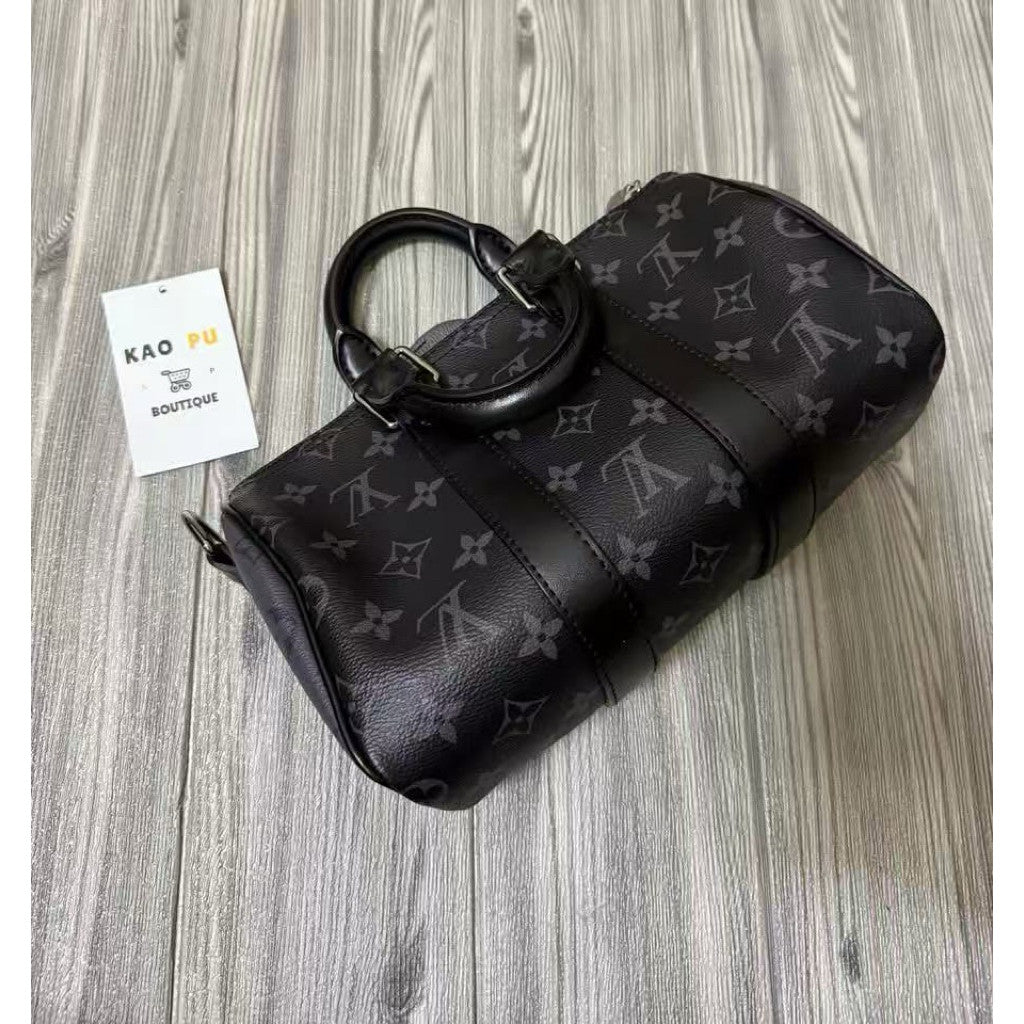 Louis Vuitton 黑老花Keepall 25單肩包M46271（請先確認商品描述謝謝）
