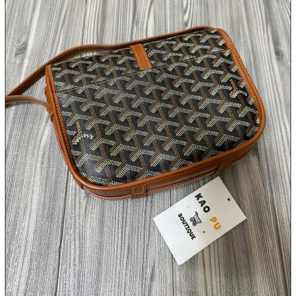 Goyard 焦糖色Belvedere郵差單肩包 PM（請先確認商品描述謝謝）