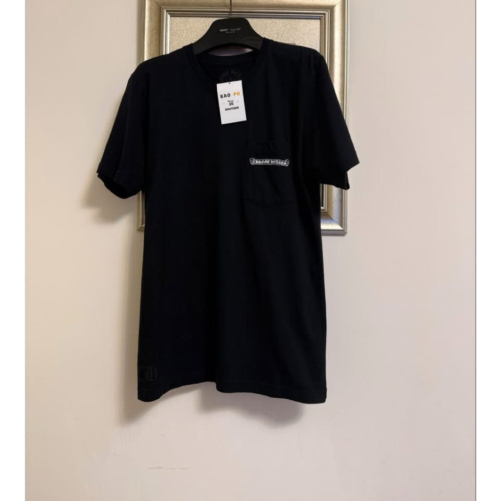 Chrome Hearts黑色梵文十字捲軸Tee（請先確認商品描述謝謝）