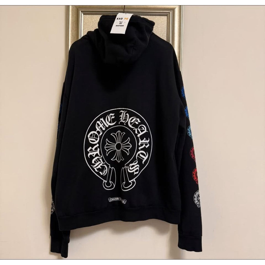 Chrome Hearts 黑色漸層馬蹄Hoodie（請先確認商品描述謝謝）