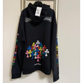 Chrome Hearts 黑色下擺彩虹十字Multicolor Hoodie（請先確認商品描述謝謝）