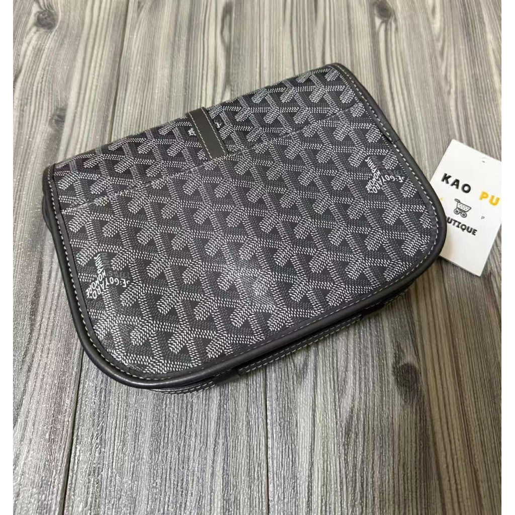 Goyard 灰色Belvedere郵差單肩包PM