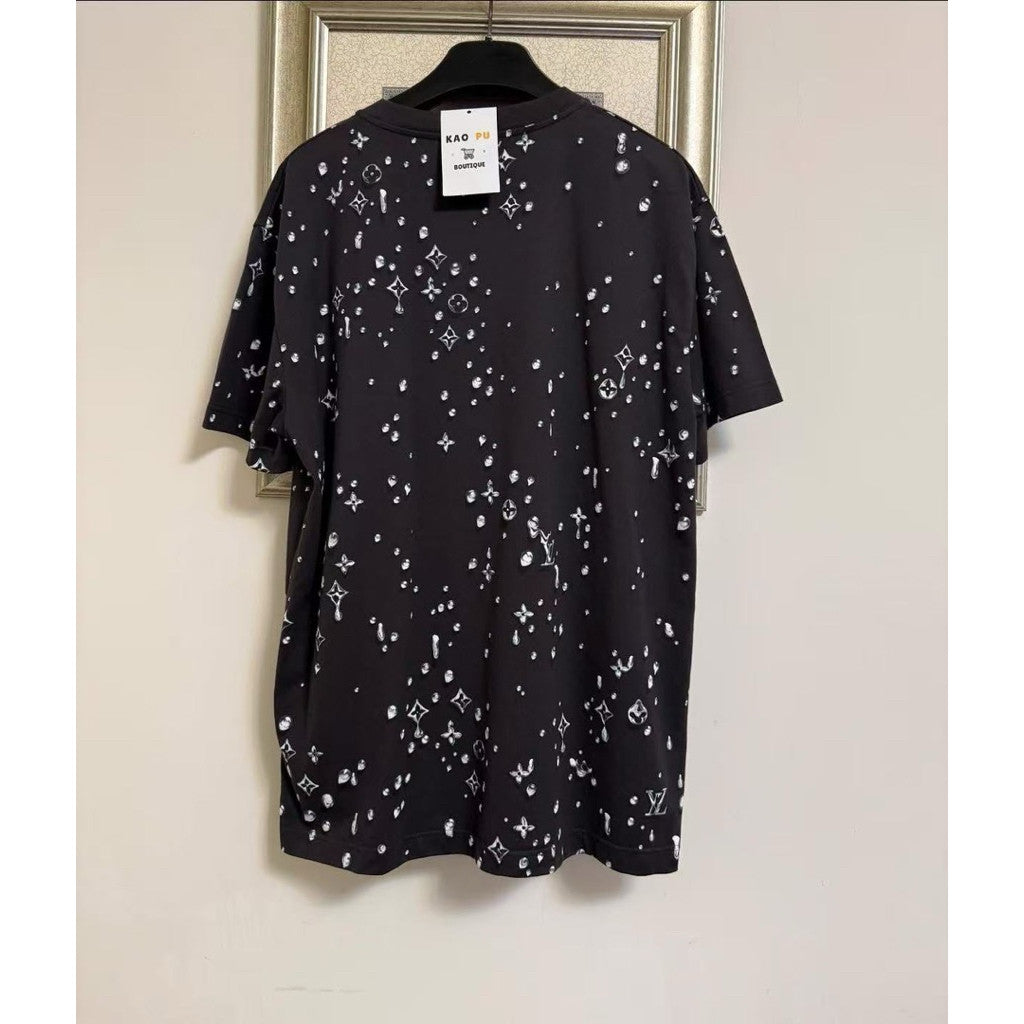 Louis Vuitton 萊茵石Waterdrop Logo Tee（請先確認商品描述謝謝）