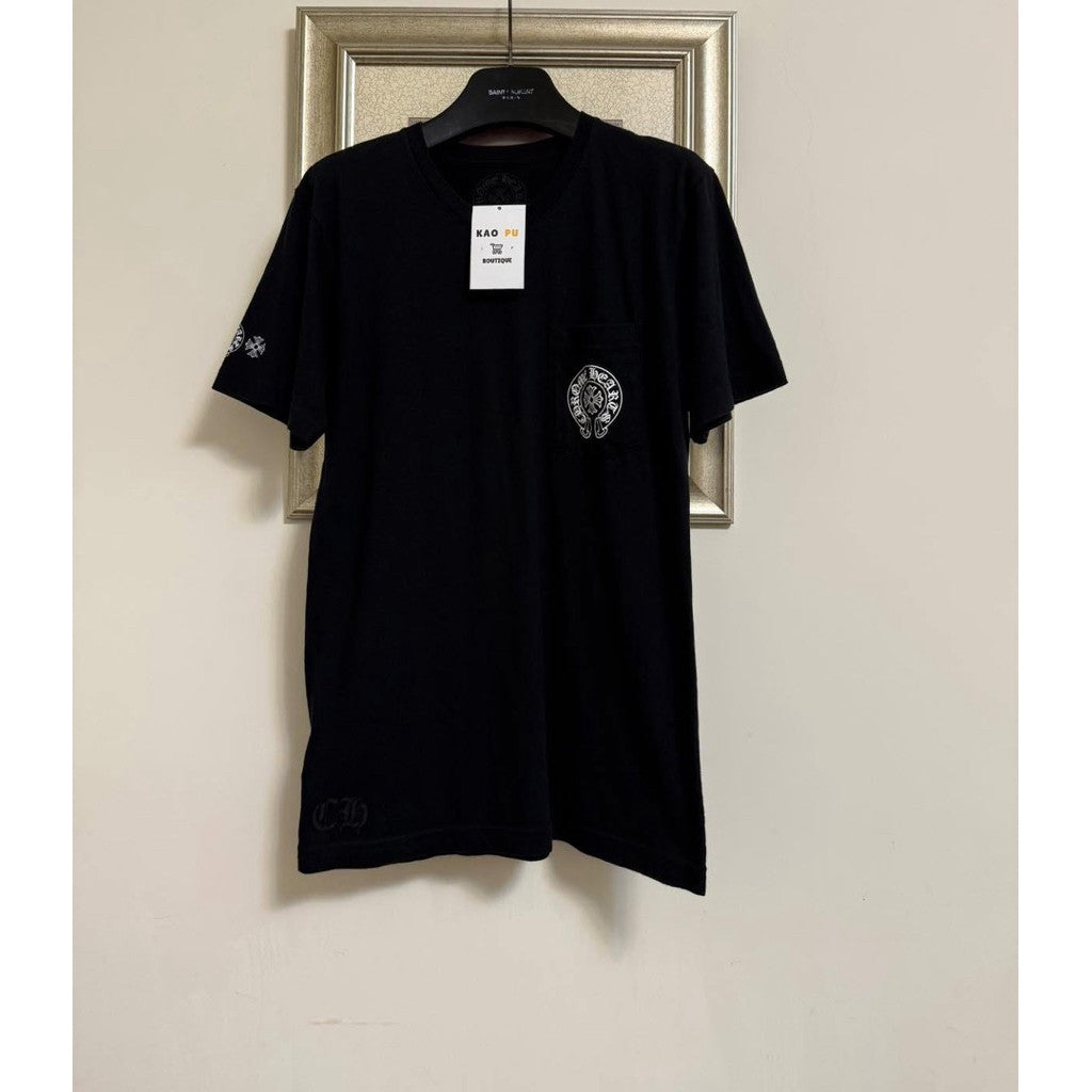 CHROME HEARTS黑色馬蹄圓環Tee （請先確認商品描述謝謝）
