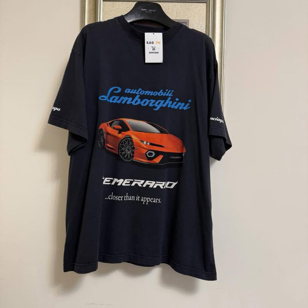 Balenciaga聯名藍寶Logo Tee（請先確認商品描述謝謝）