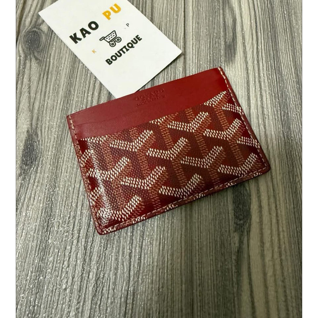 Goyard酒紅色經典卡夾（請先確認商品描述謝謝）