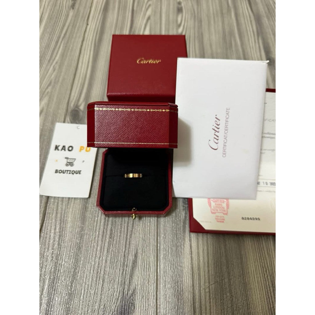 Cartier 18K玫瑰金小型款Love戒指（請先確認商品描述謝謝）