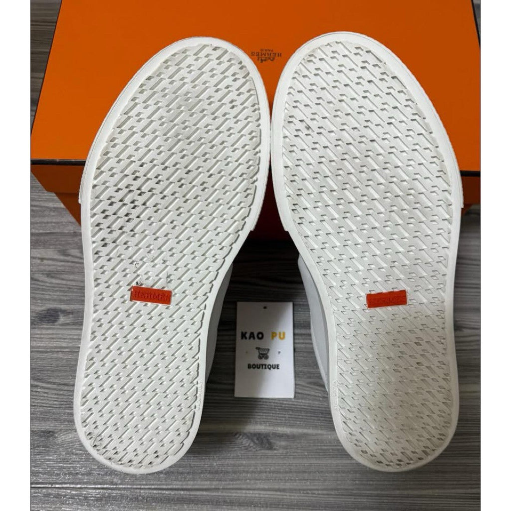 Hermes Kelly銀扣小白鞋Sneakers（請先確認商品描述謝謝）