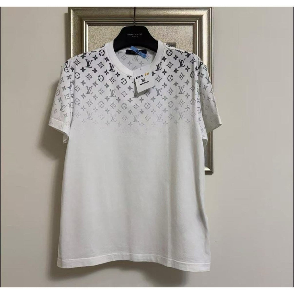 Louis Vuitton 白色上漸層老花Tee