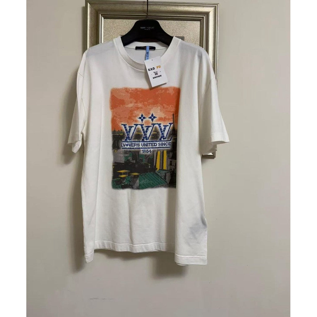 Louis Vuitton 水鑽Vers United Lovers Logo Tee