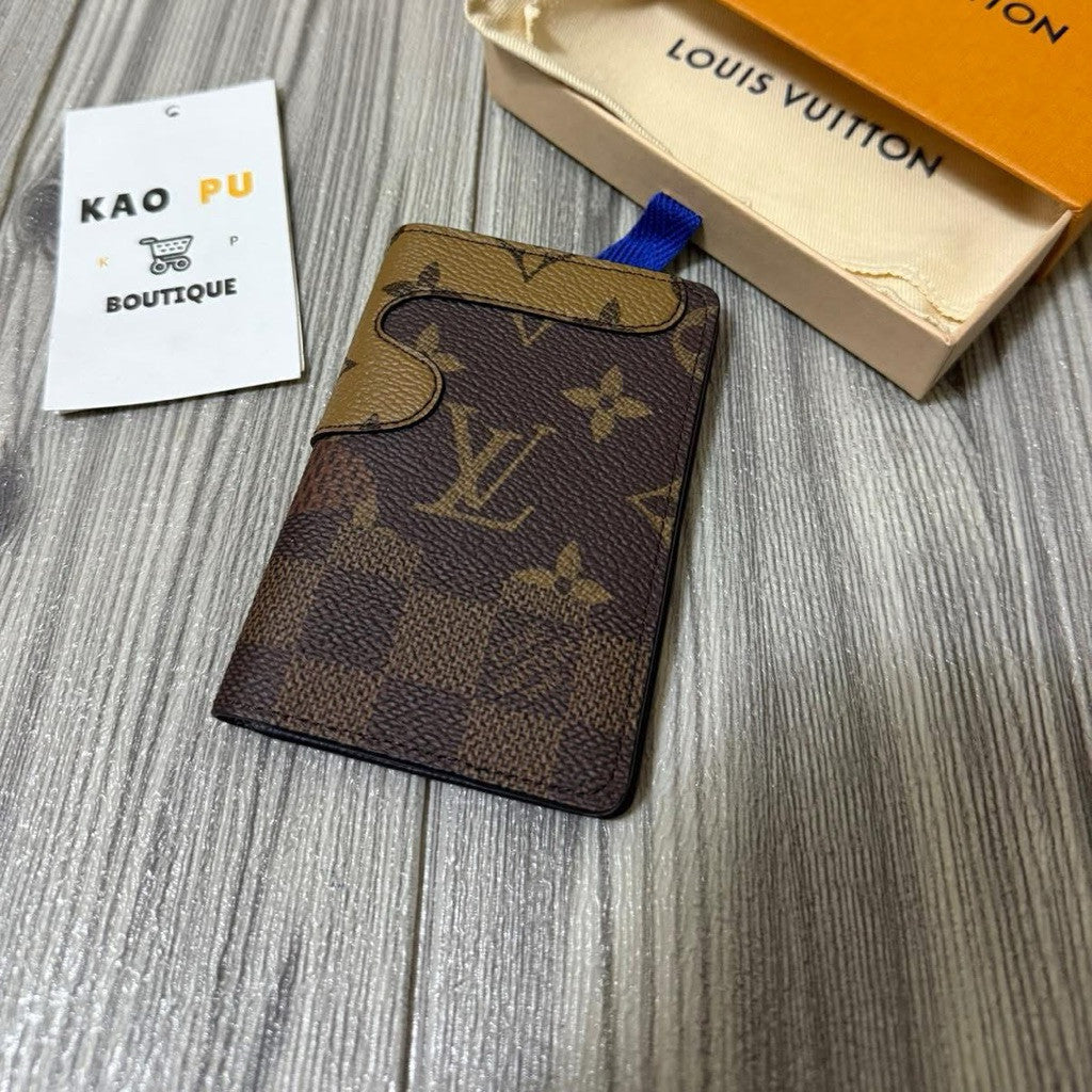 LOUIS VUITTON 3.0聯名拼接老花對折卡夾M26010（請先確認商品描述謝謝）