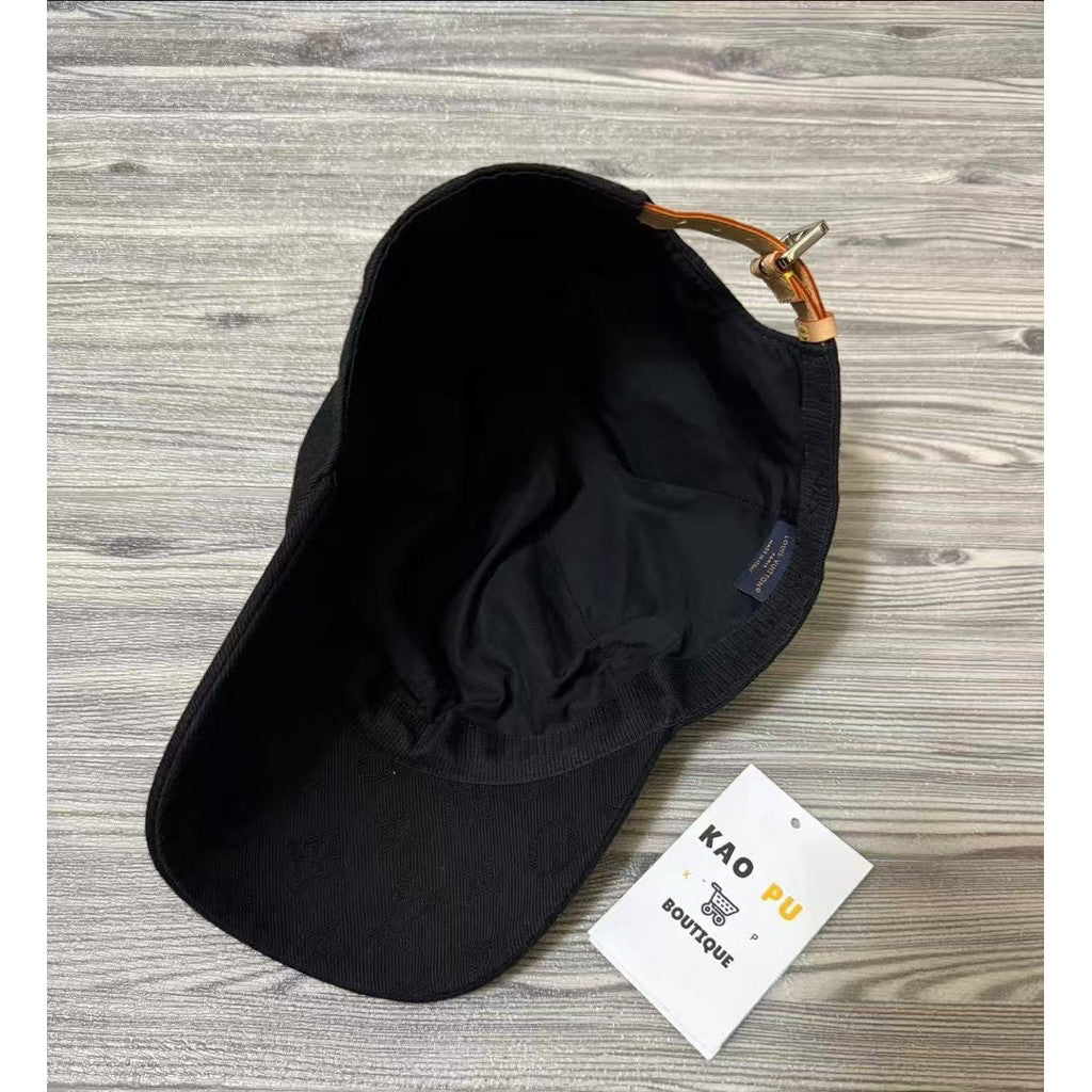 Louis Vuitton 滿版黑老花Dad Hat（請先確認商品描述謝謝）