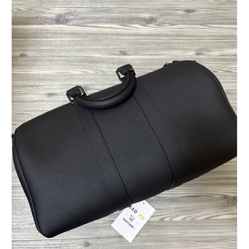 Louis Vuitton Aerogram Logo皮革老花Keepall35（M15249）（請先確認商品描述謝謝）