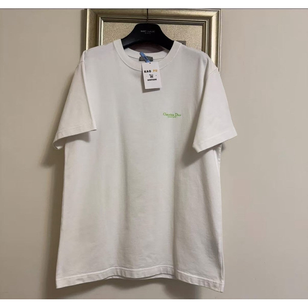 Dior 白色刺繡Couture Logo Tee（請先確認商品描述謝謝）