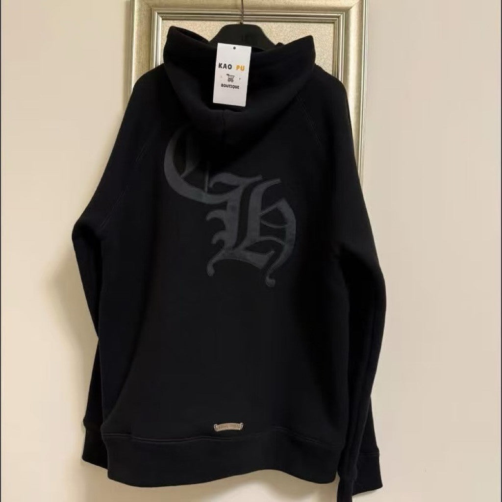 Chrome Hearts 黑色尼龍梵文十字Hoodie（請先確認商品描述謝謝）