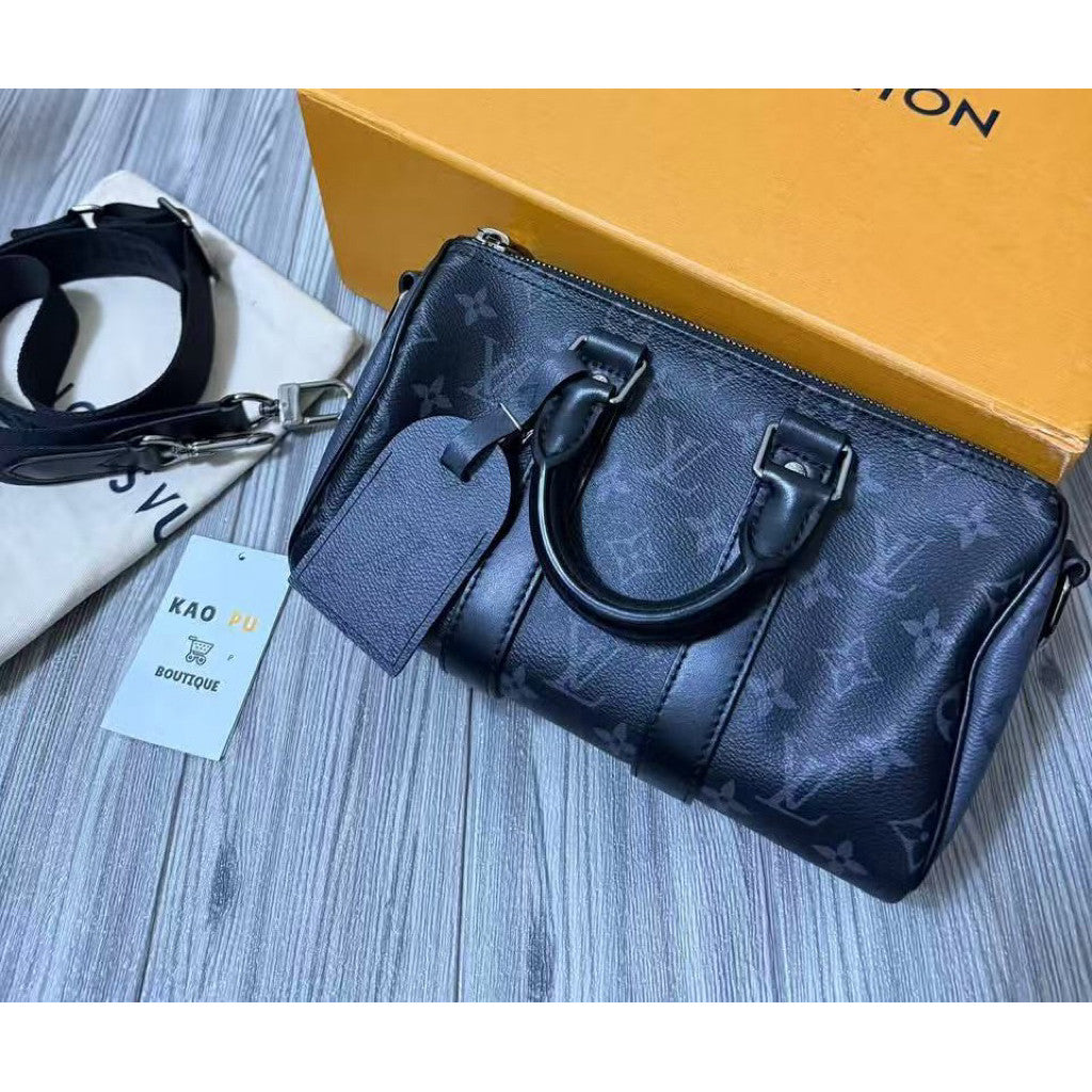 Louis Vuitton 黑老花Keepall 25單肩包M46271（請先確認商品描述謝謝）
