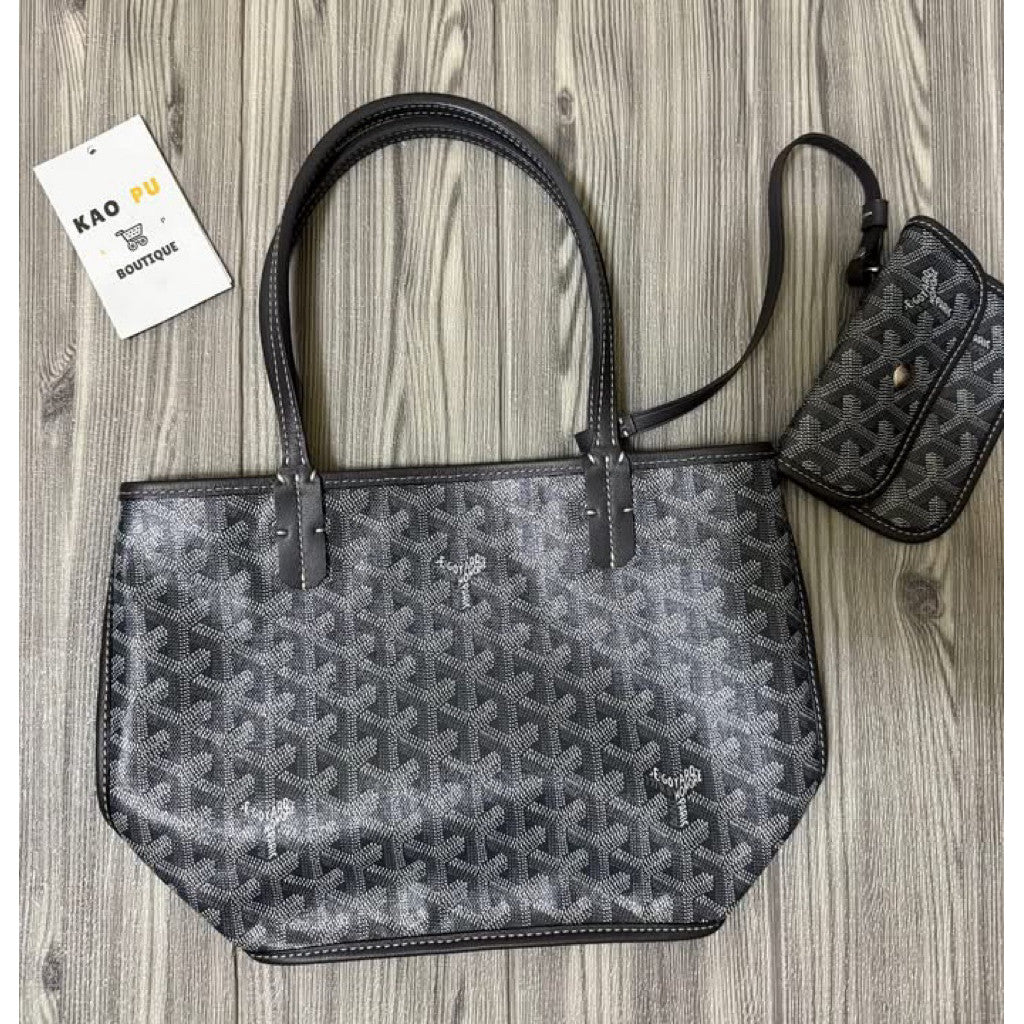 Goyard 灰色Anjou雙面Mini Tote （請先確認商品描述謝謝）
