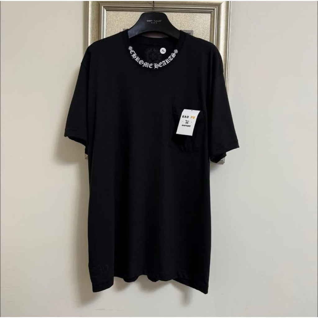 Chrome Hearts黑色領口梵文Tee（請先確認商品描述謝謝）