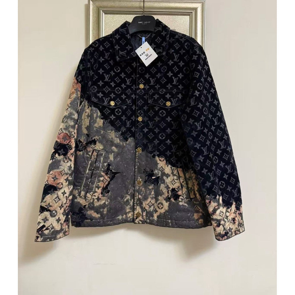 Louis Vuitton 漸層滿版老花棉服外套