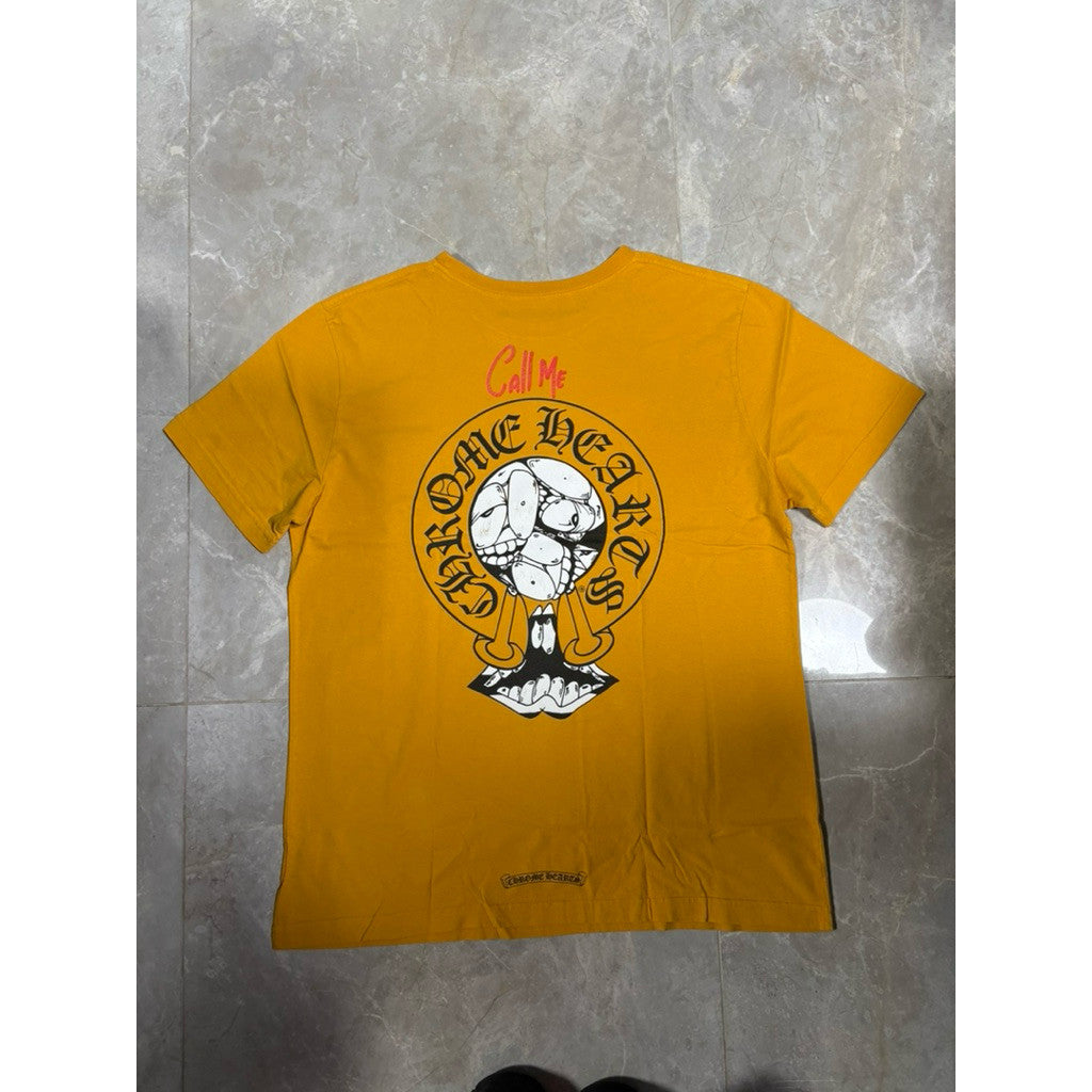 Chrome Hearts 黃色聯名Matty背後馬蹄Tee（請先確認商品描述謝謝）
